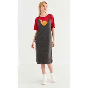 UO Six Crisp Days Dundee Sweater Midi Dress